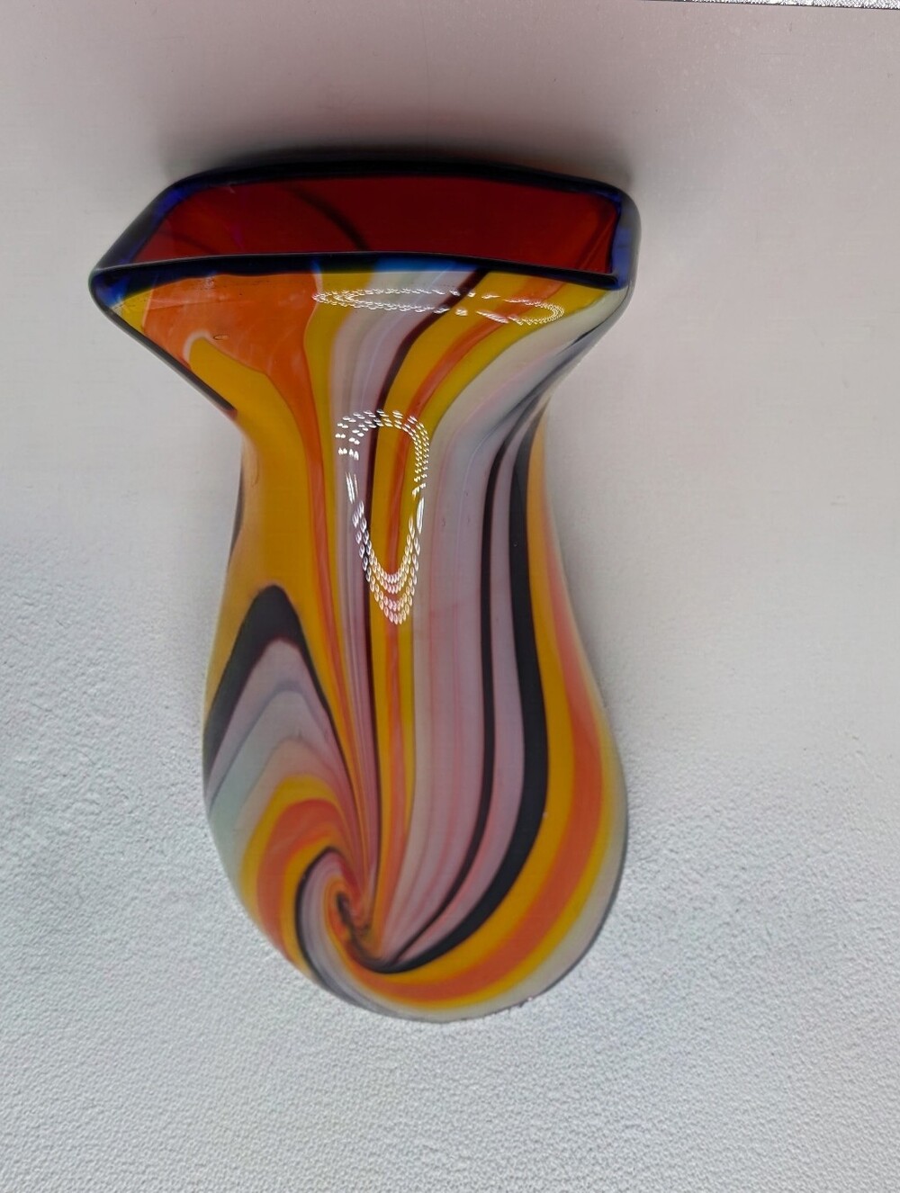 Murano Glass Multicolor Vase - Picture 3 of 4